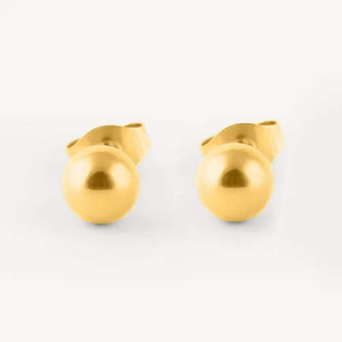 Plain Ball Stud Earrings