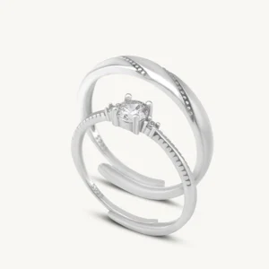 Coralie Beauty Couple Rings- 925 Silver