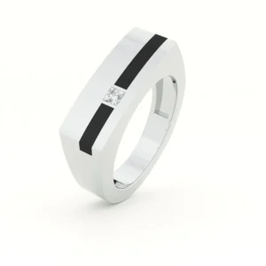 Duality 925 Silver Unisex Band Ring