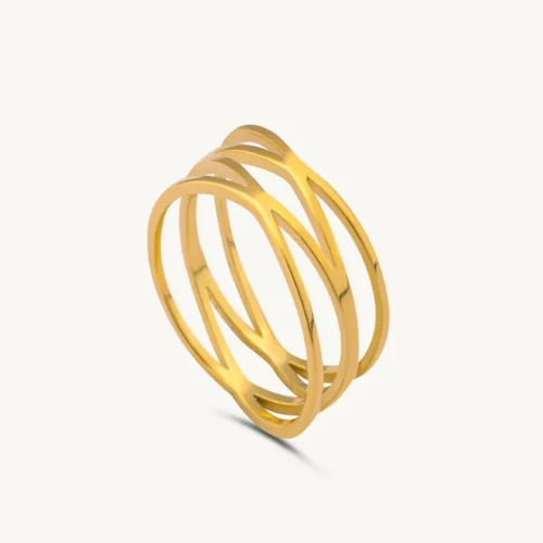 Twist Cross Cage Ring