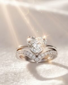 Eternal Heart Crown Ring Set