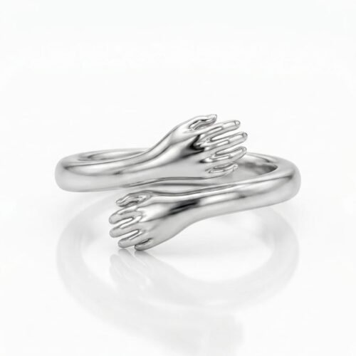 Embrace Hands Ring