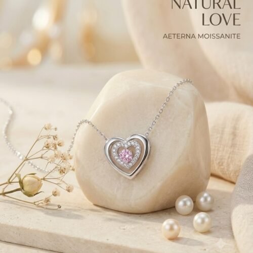 pink heart pendant