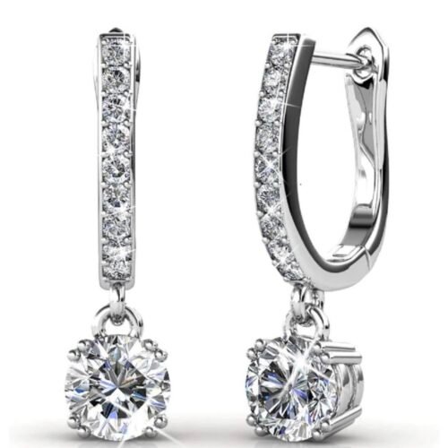 Solitare cuff earrings